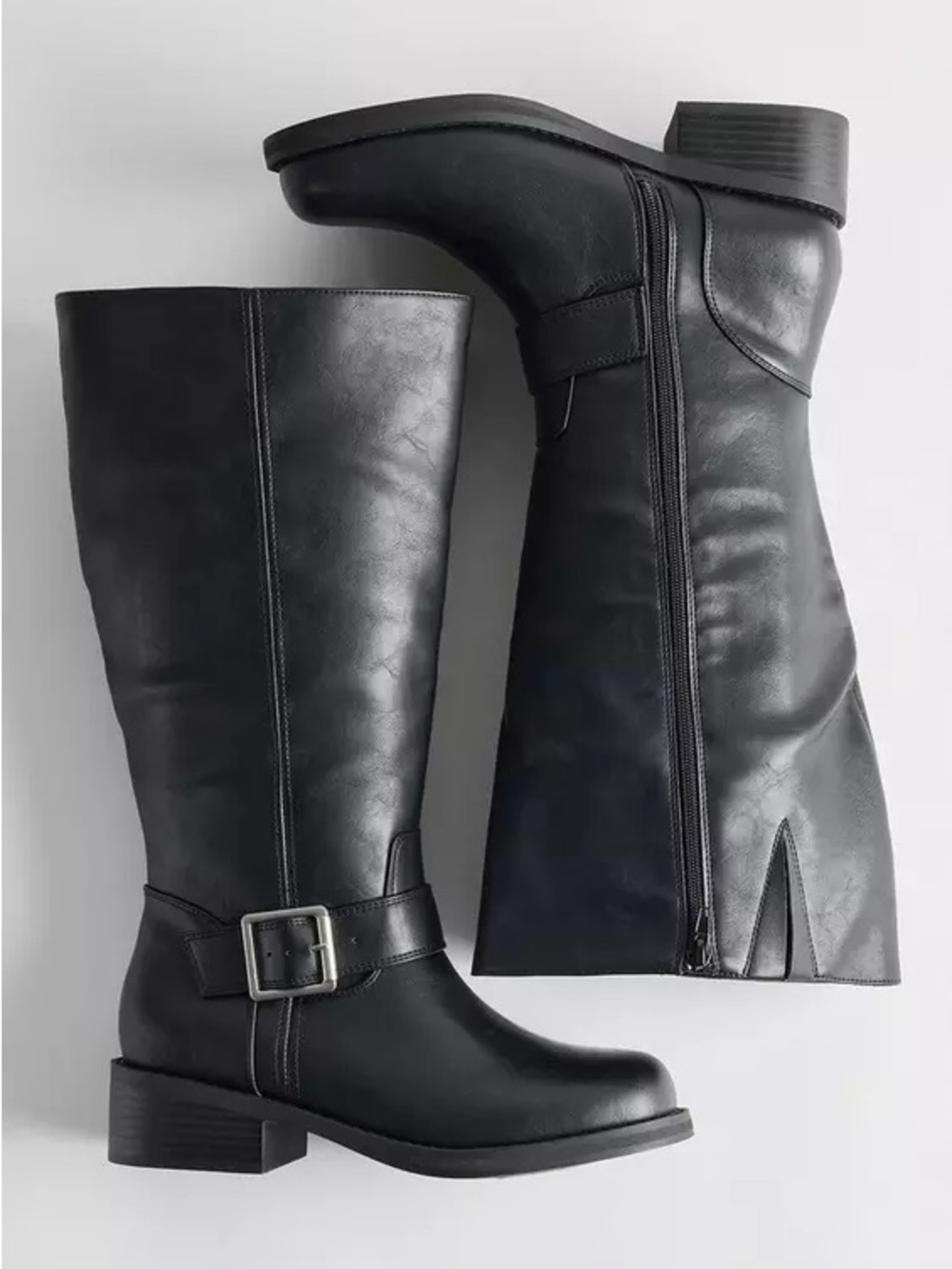 torrid Black Over-The-Knee Buckle Riding Boots